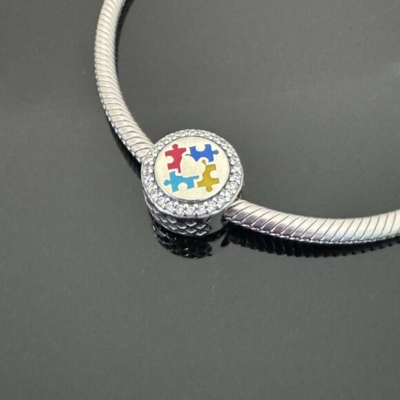 Pandora Jewelry - Colorful puzzle Bead Charm Pandora  Bead Charm